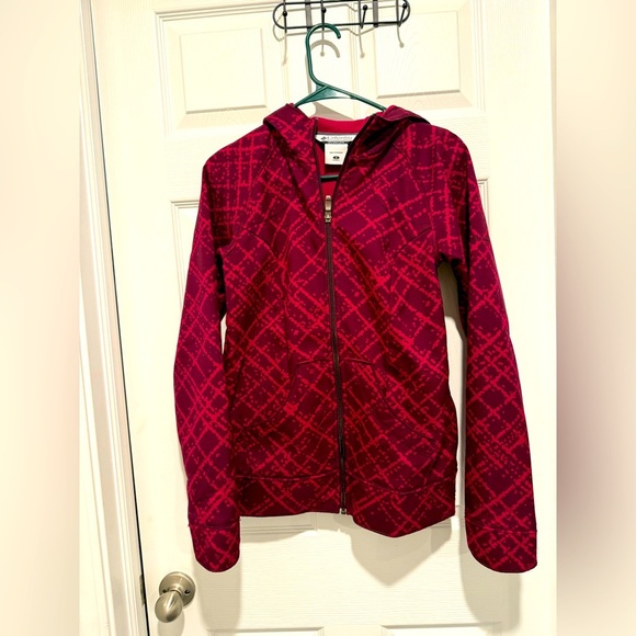 Columbia Women’s Hooded Jacket Geometric Pink & Purple Size Small. - Picture 1 of 4